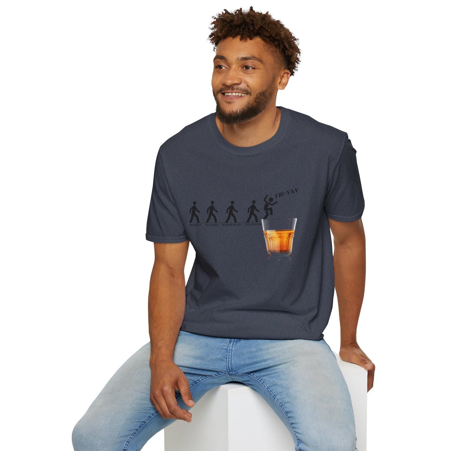 Fri-YAY Whiskey, Softstyle T-Shirt