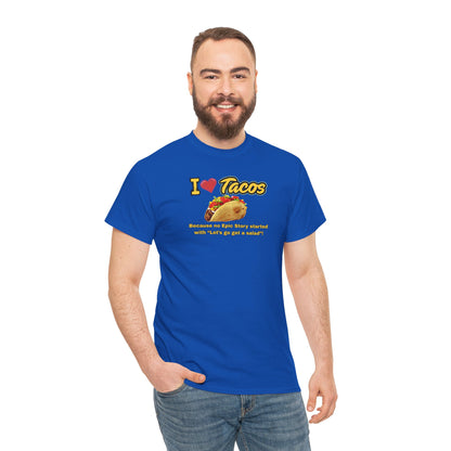 I Love Tacos Tee, Taco Lover Shirt, Foodie Apparel, Funny Gift for Taco Tuesday, Perfect for Foodie Celebrations, Casual [...]