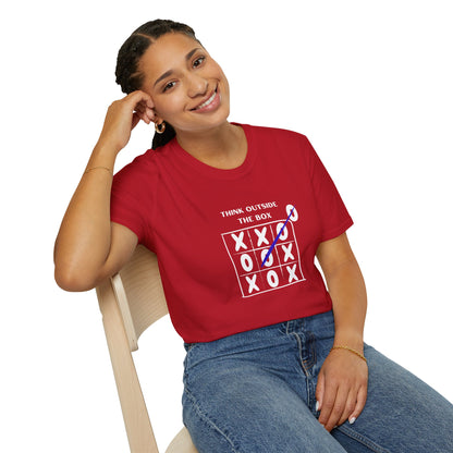 Think Outside the Box Unisex T-Shirt - Creative & Motivational Graphic Tee