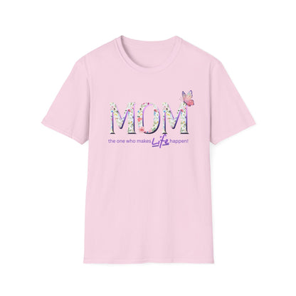 Floral Butterfly MOM T-Shirt - Perfect Gift for Mother's Day