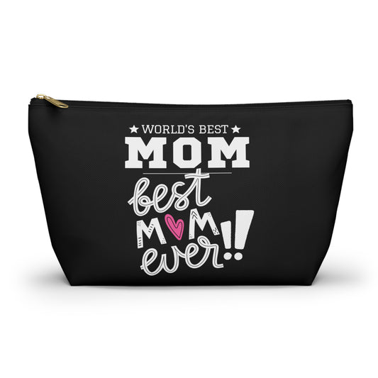 World's Best Mom Accessory Pouch - Perfect Gift for Mother's Day