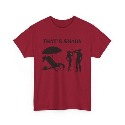 Funny Summer Tee, That's Shady Quote T-Shirt, Beach Dad Gift, Pool Party Outfits, Vacation Humor Tee, Unisex Cotton Shirt