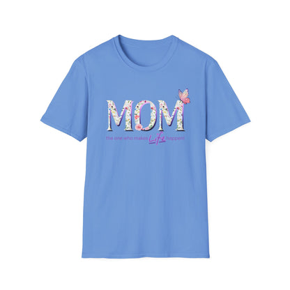Floral Butterfly MOM T-Shirt - Perfect Gift for Mother's Day