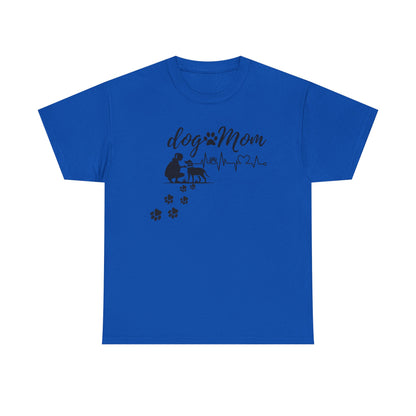 Cute Dog Mom Unisex Heavy Cotton Tee - Perfect Gift for Dog Lovers