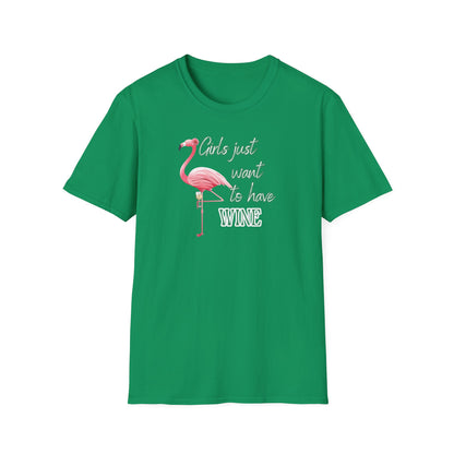 Girls just want to have wine, Unisex Softstyle T-Shirt