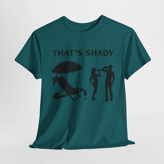 Funny Summer Tee, That's Shady Quote T-Shirt, Beach Dad Gift, Pool Party Outfits, Vacation Humor Tee, Unisex Cotton Shirt