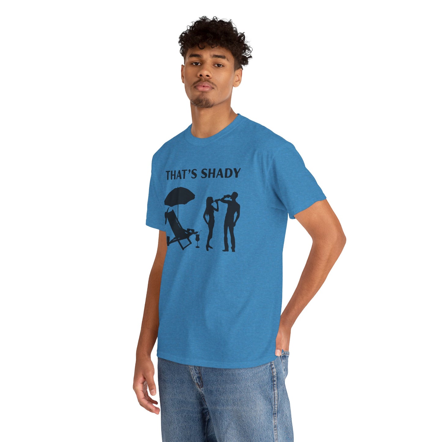 Funny Summer Tee, That's Shady Quote T-Shirt, Beach Dad Gift, Pool Party Outfits, Vacation Humor Tee, Unisex Cotton Shirt