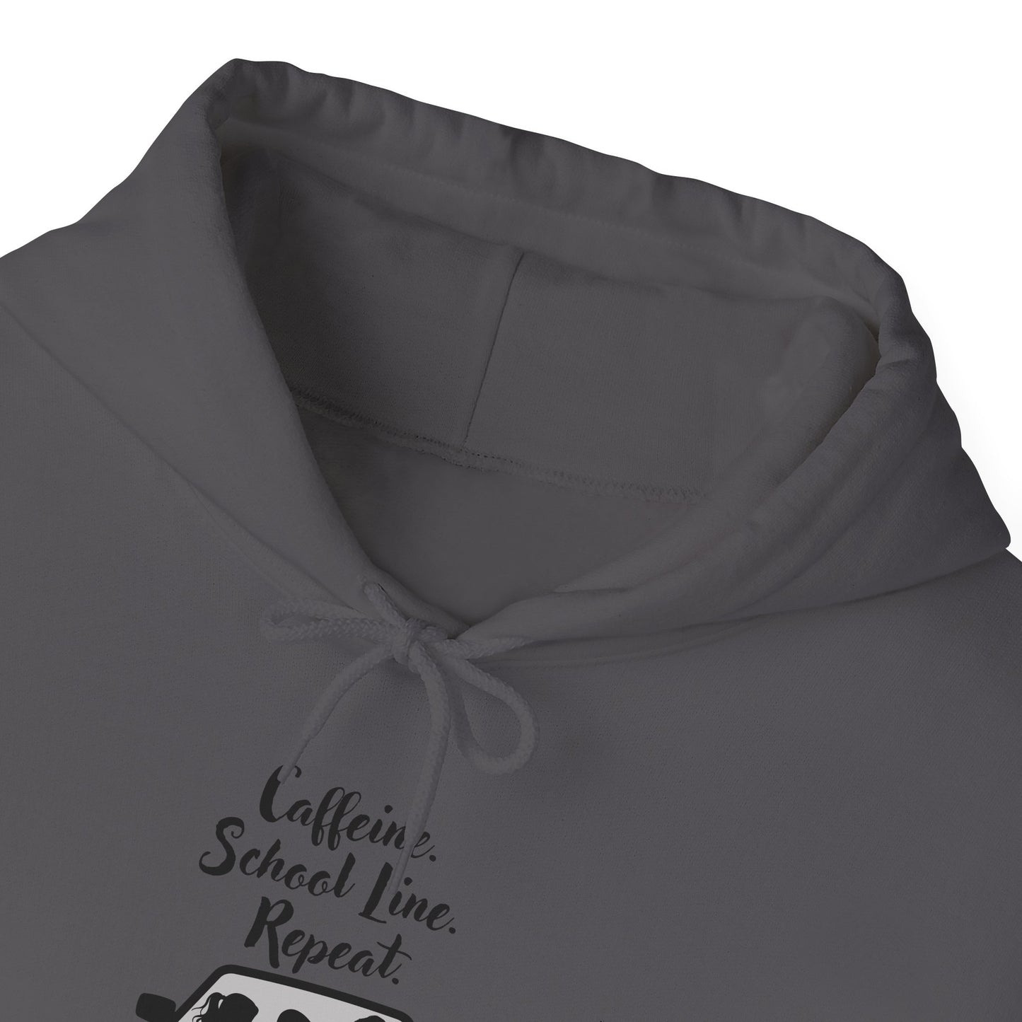 Caffeine, Car, Time Repeat Hoodie | Cozy Unisex Sweatshirt for Coffee Lovers
