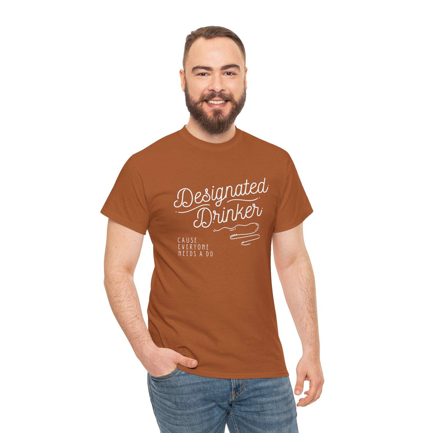 DD Designated Drinker Unisex Heavy Cotton Tee - Perfect for Parties & Gatherings