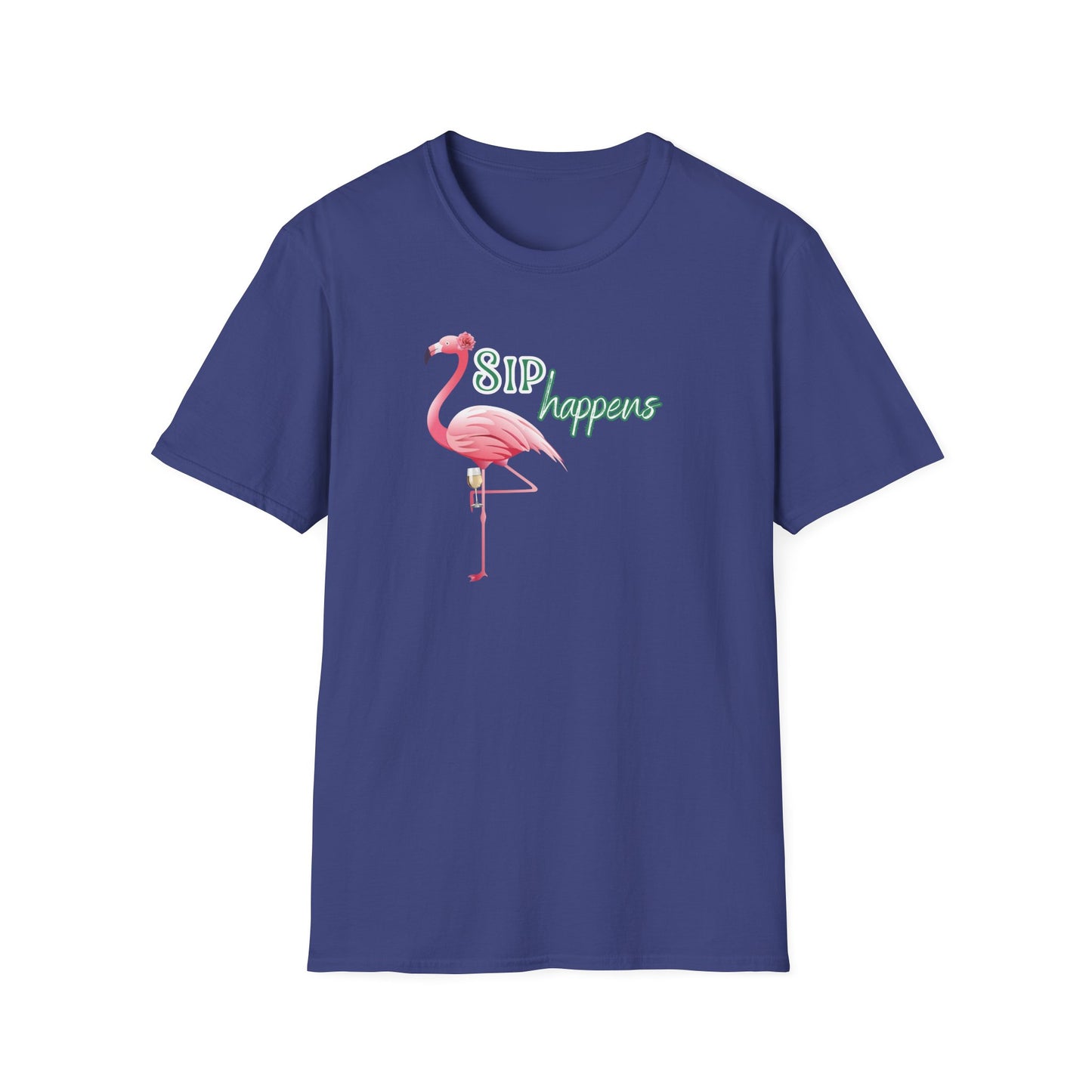 Sip Happens, Unisex Softstyle T-Shirt