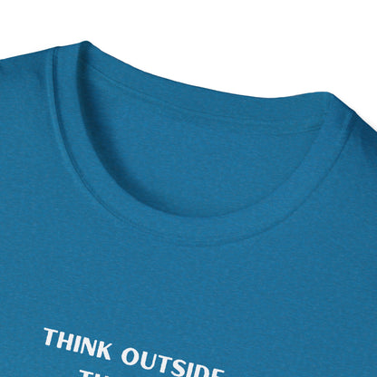 Think Outside the Box Unisex T-Shirt - Creative & Motivational Graphic Tee