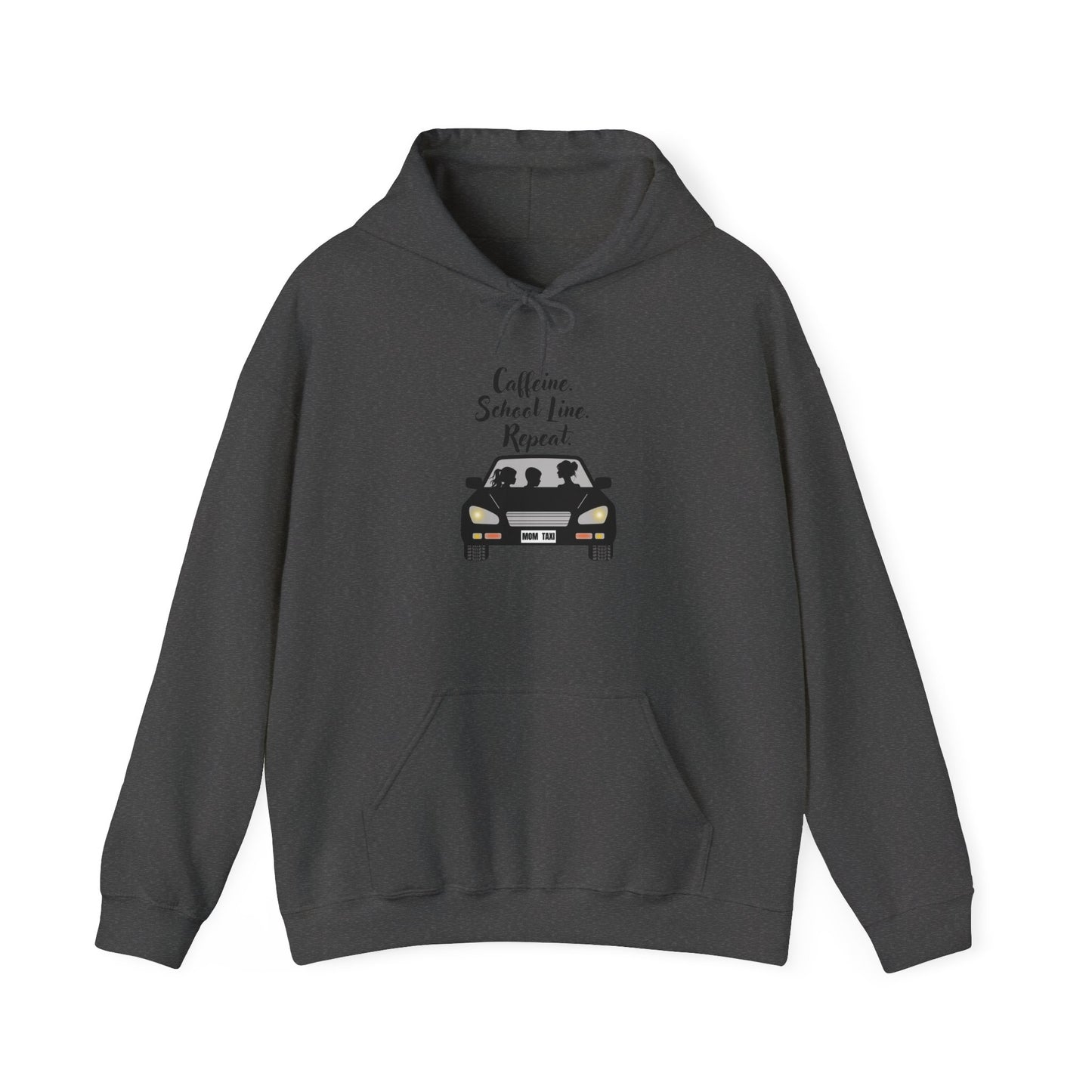 Caffeine, Car, Time Repeat Hoodie | Cozy Unisex Sweatshirt for Coffee Lovers