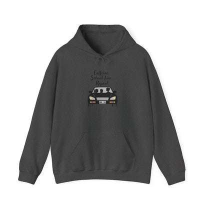 Caffeine, Car, Time Repeat Hoodie | Cozy Unisex Sweatshirt for Coffee Lovers