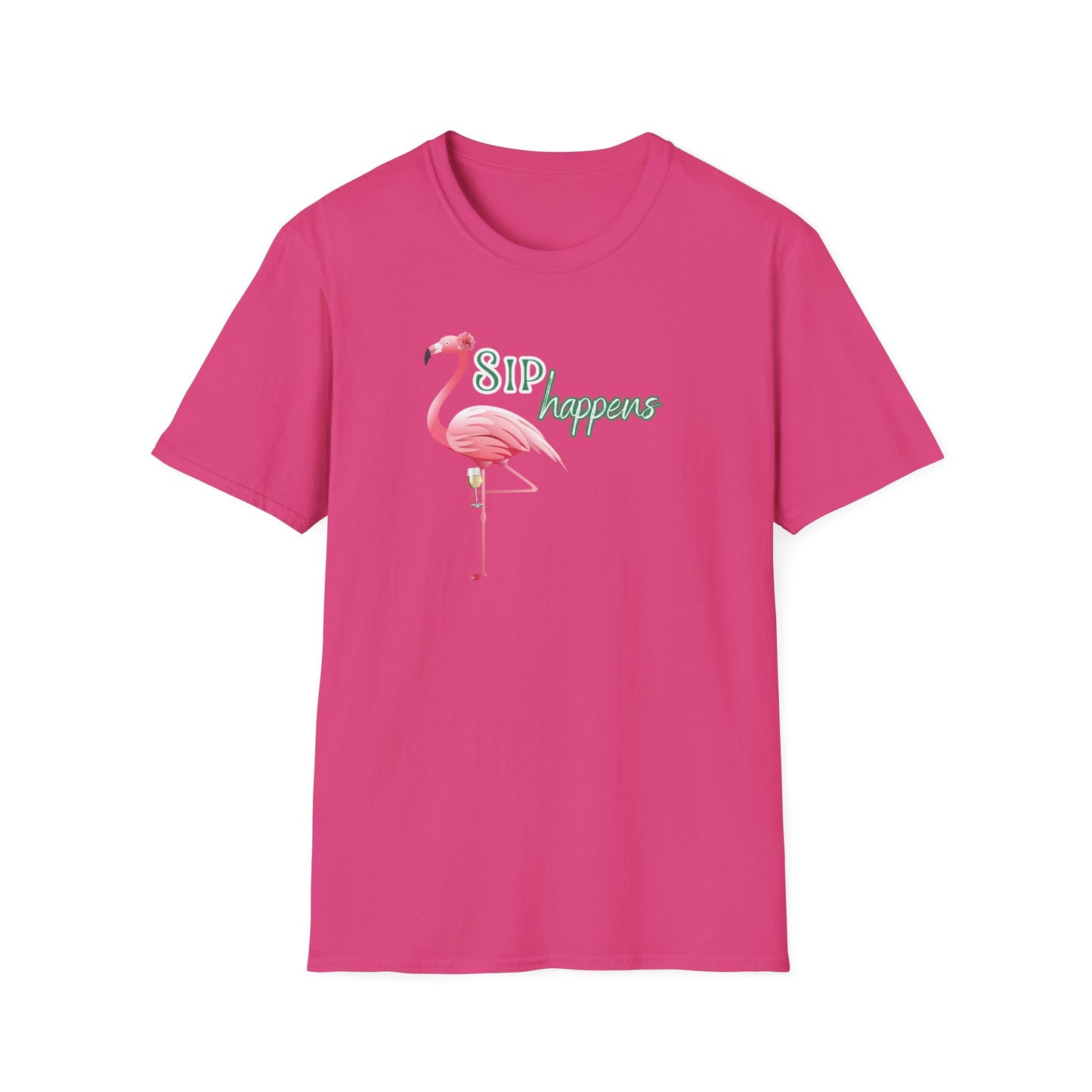Sip Happens, Unisex Softstyle T-Shirt