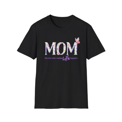 Floral Butterfly MOM T-Shirt - Perfect Gift for Mother's Day