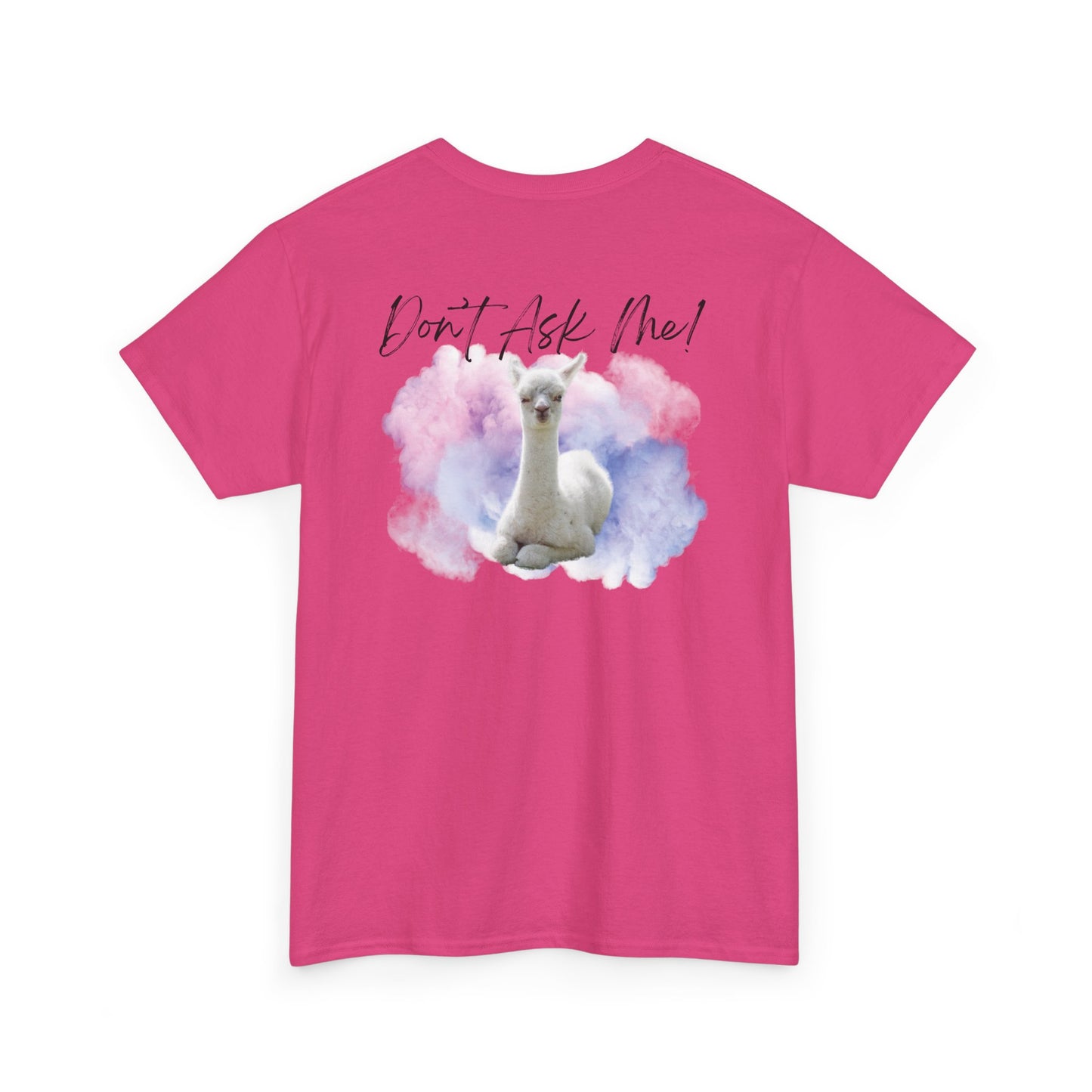 Funny Alpaca Tee, Unisex Cotton Shirt, Cute Animal Graphic Tee, Casual Wear, Gift for Animal Lovers, Birthday, Humor Apparel