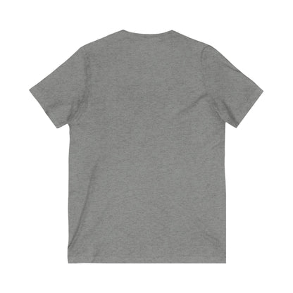 The world is better when I am Caffeinated, Unisex Jersey Short Sleeve V-Neck Tee