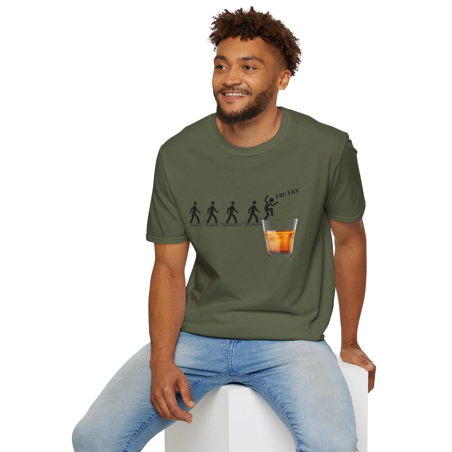 Fri-YAY Whiskey, Softstyle T-Shirt