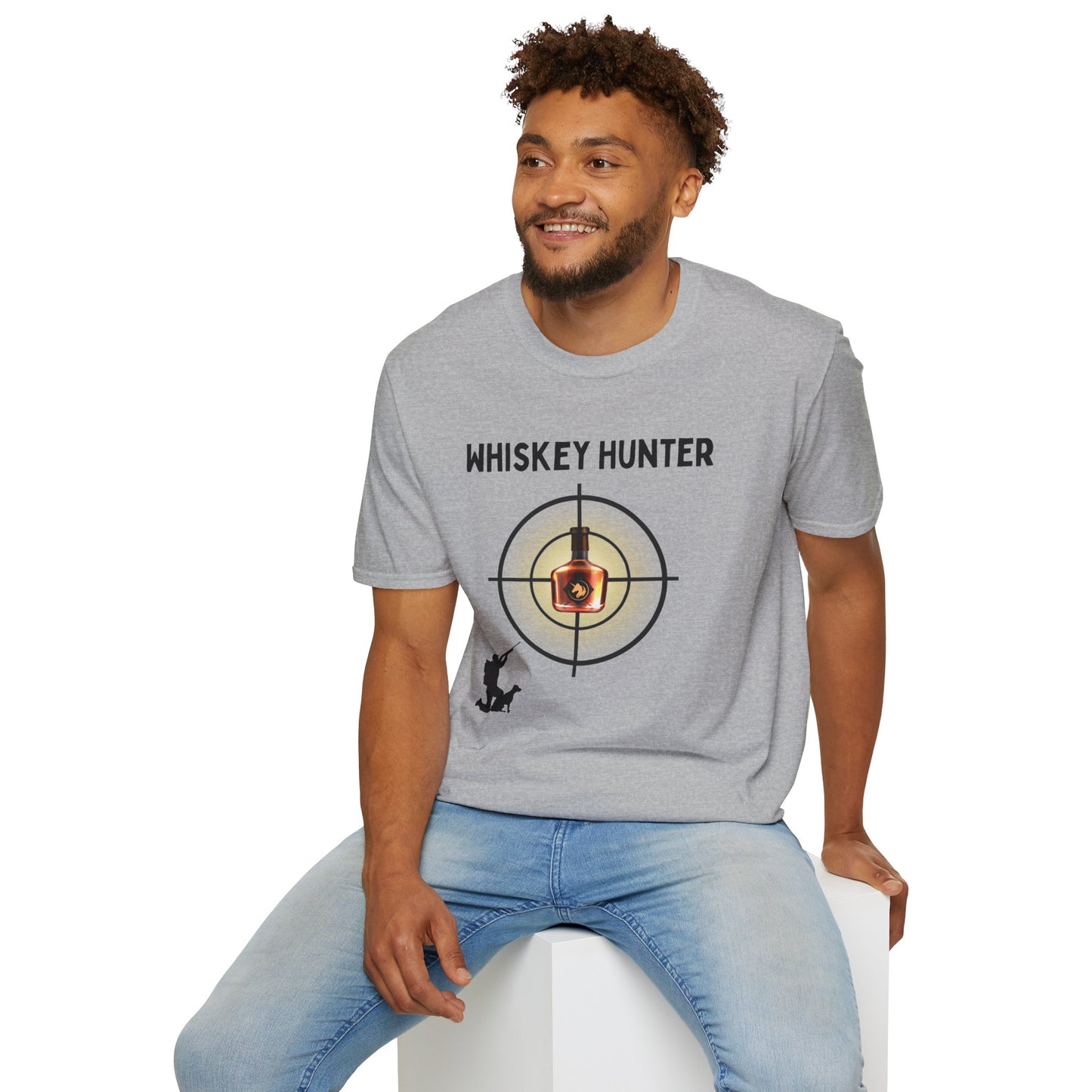 Whiskey Hunter Unisex Softstyle T-Shirt - For Hunting Enthusiasts