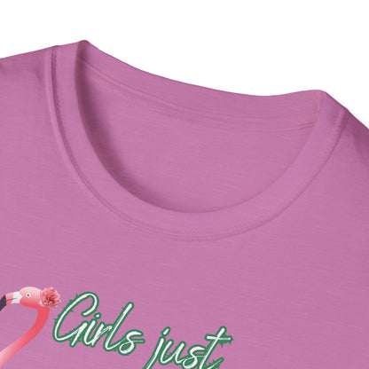 Girls just want to have wine, Unisex Softstyle T-Shirt