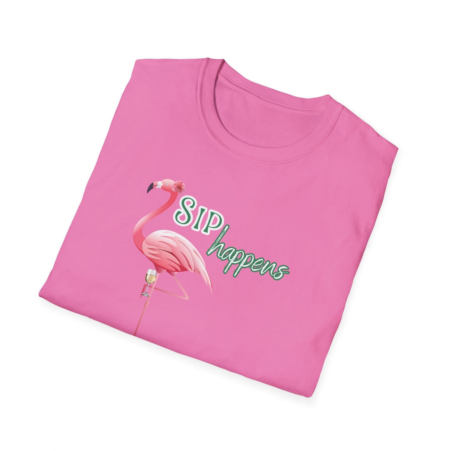 Sip Happens, Unisex Softstyle T-Shirt