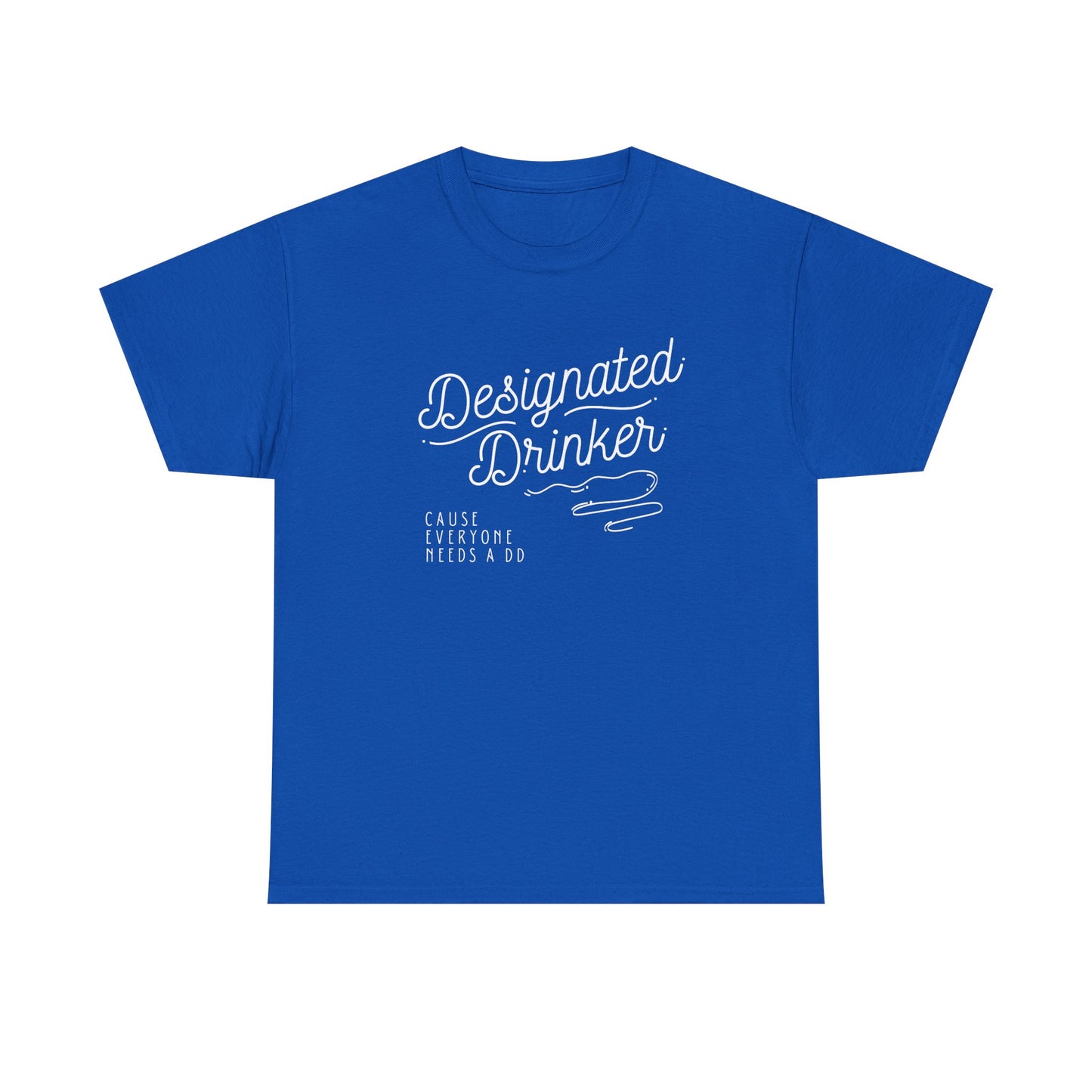 DD Designated Drinker Unisex Heavy Cotton Tee - Perfect for Parties & Gatherings