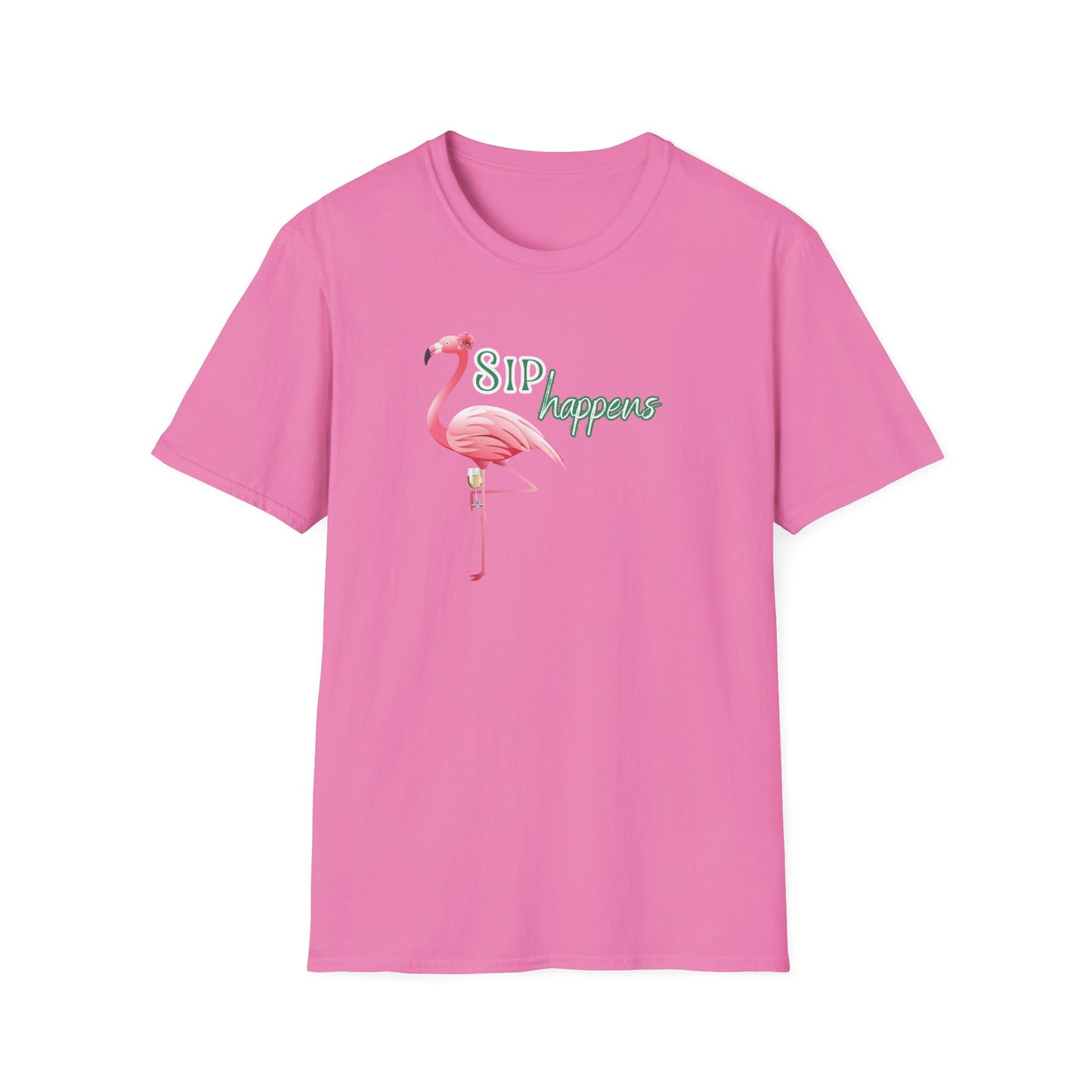 Sip Happens, Unisex Softstyle T-Shirt