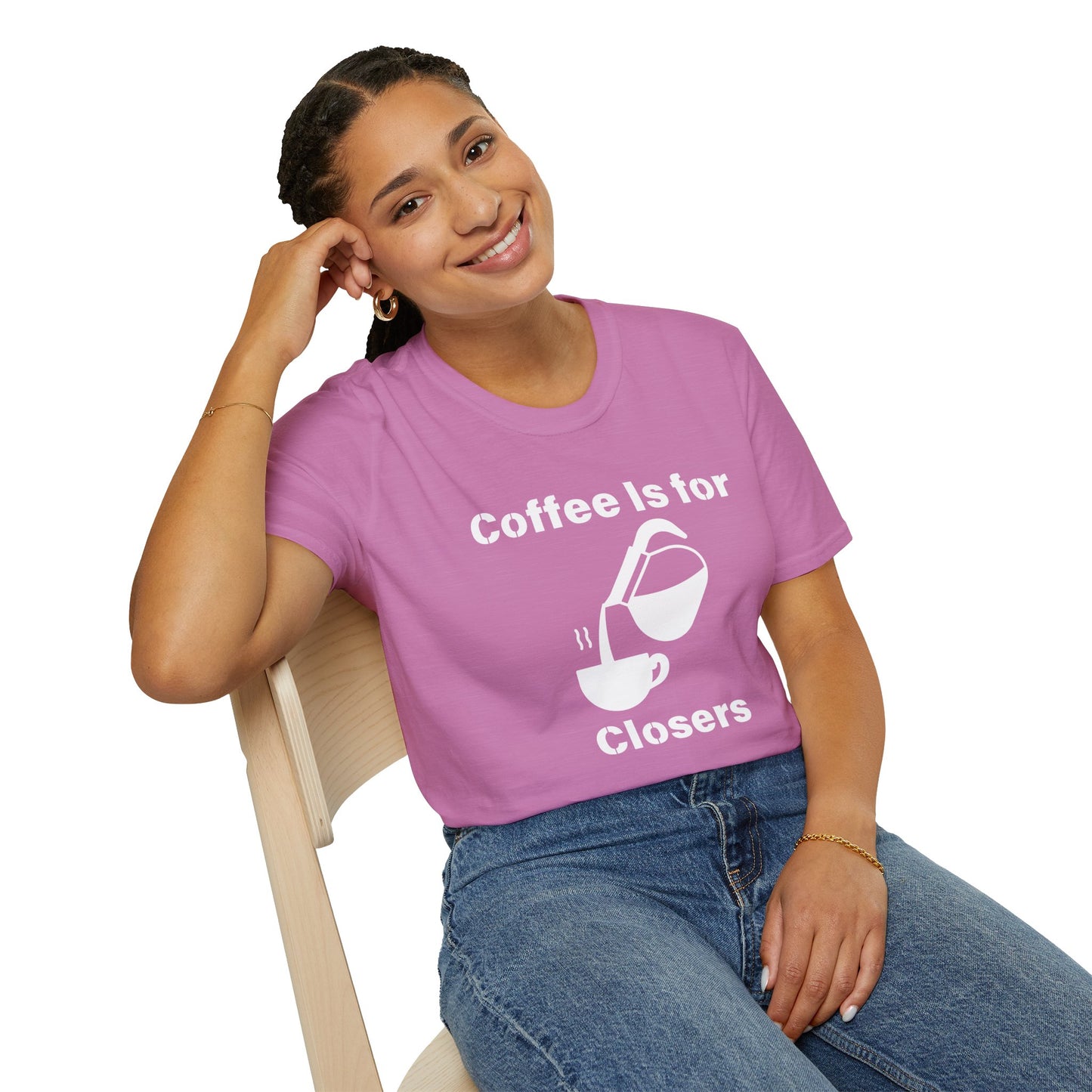 Coffee Is for Closers Unisex Softstyle T-Shirt - Perfect Gift for Coffee Lovers & Ambitious Professionals