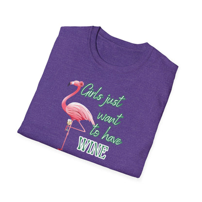 Girls just want to have wine, Unisex Softstyle T-Shirt