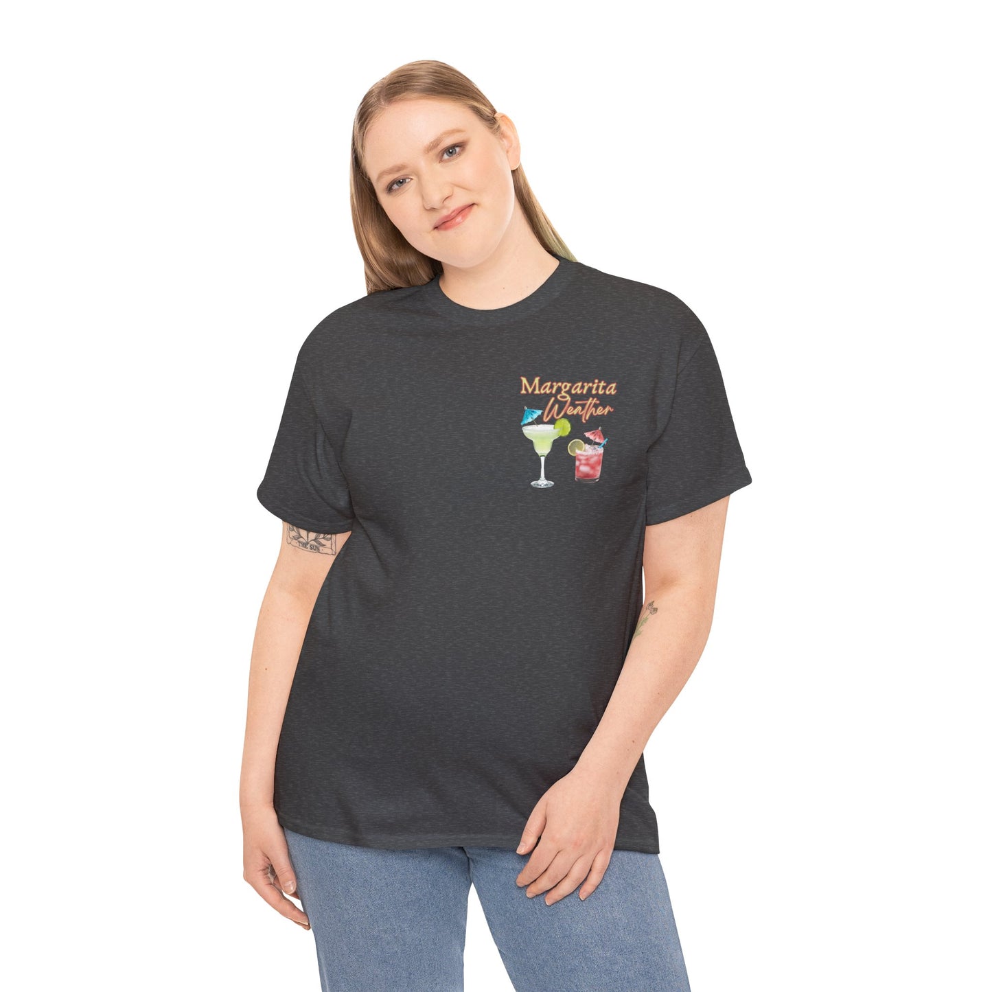 Margarita Vibe Unisex Heavy Cotton Tee, Perfect for Summer Gatherings, Beach Days, Birthday Celebrations, Drink Lovers, Casual Wear