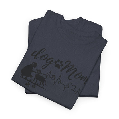 Cute Dog Mom Unisex Heavy Cotton Tee - Perfect Gift for Dog Lovers