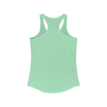 Sorry for what I said before I had my coffee, Women's Ideal Racerback Tank