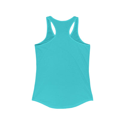 Sorry for what I said before I had my coffee, Women's Ideal Racerback Tank
