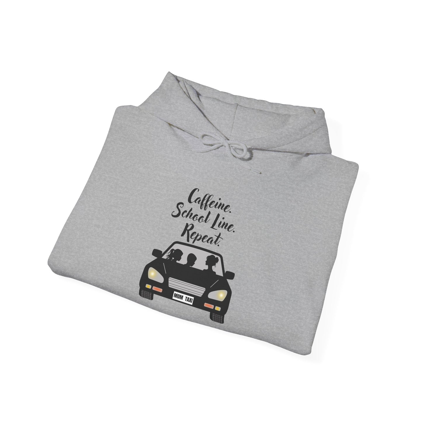 Caffeine, Car, Time Repeat Hoodie | Cozy Unisex Sweatshirt for Coffee Lovers