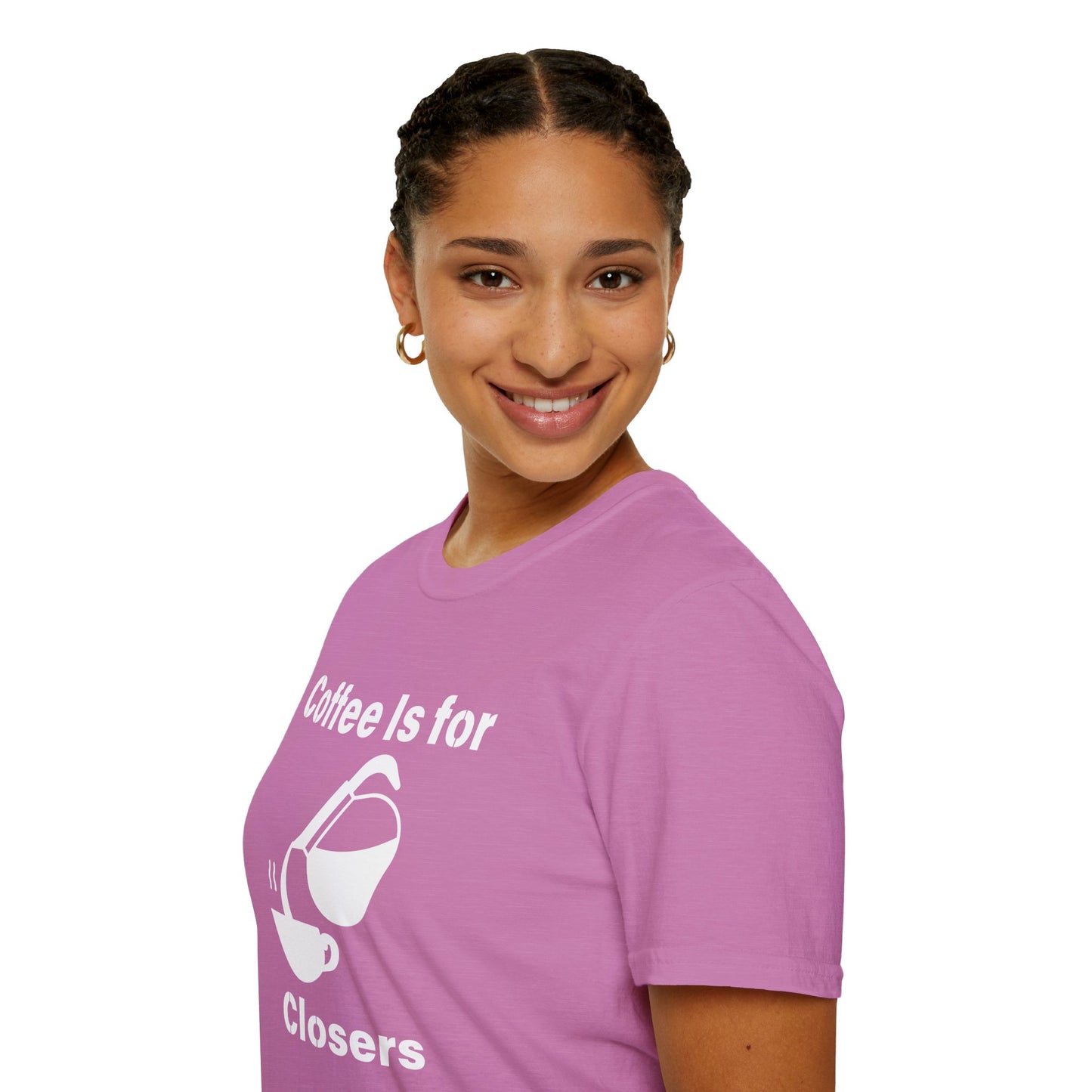 Coffee Is for Closers Unisex Softstyle T-Shirt - Perfect Gift for Coffee Lovers & Ambitious Professionals