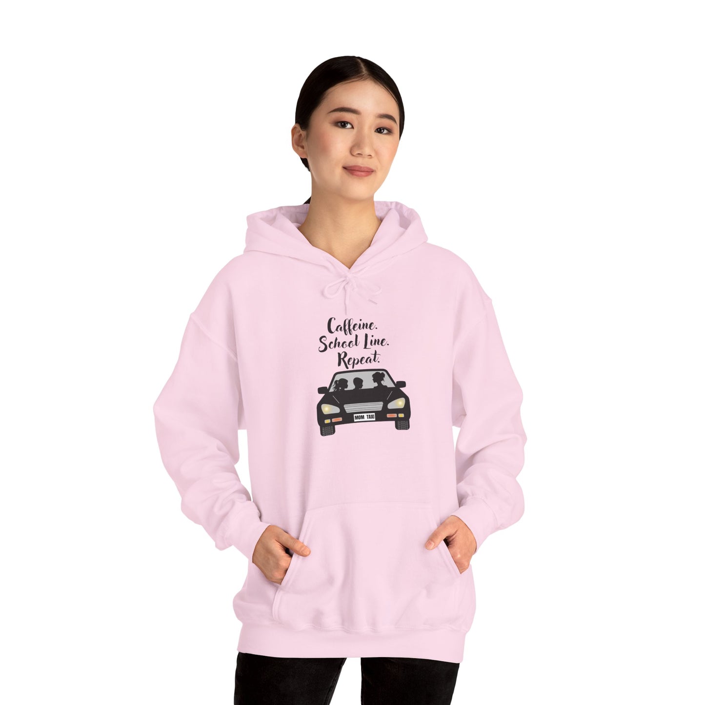 Caffeine, Car, Time Repeat Hoodie | Cozy Unisex Sweatshirt for Coffee Lovers