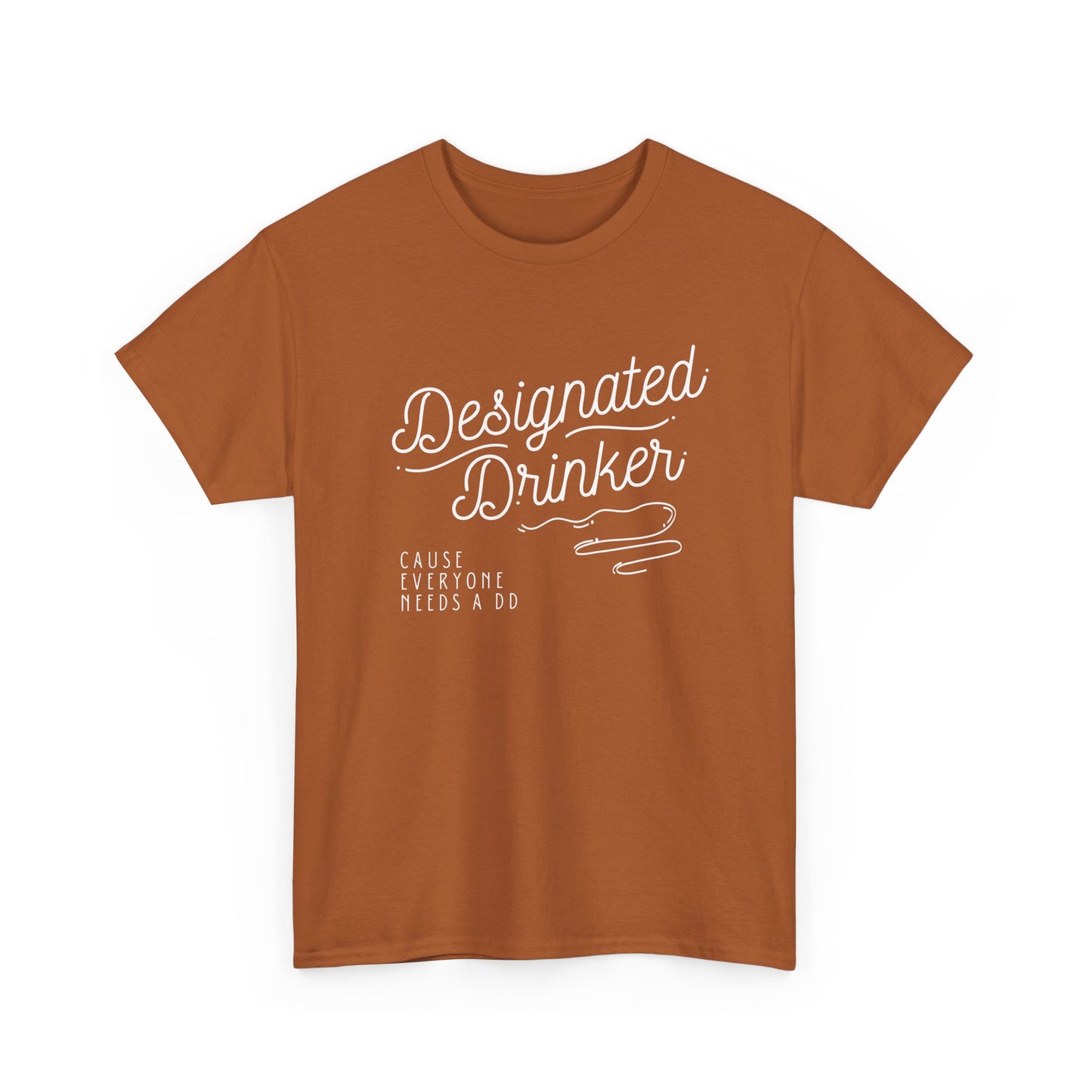 DD Designated Drinker Unisex Heavy Cotton Tee - Perfect for Parties & Gatherings