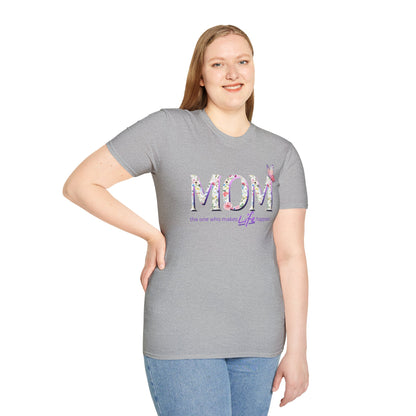 Floral Butterfly MOM T-Shirt - Perfect Gift for Mother's Day