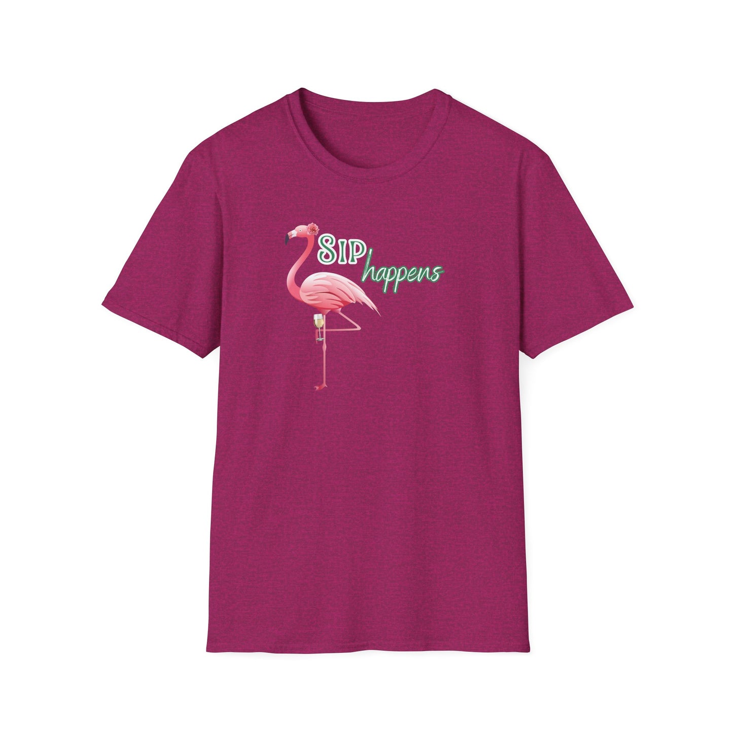 Sip Happens, Unisex Softstyle T-Shirt