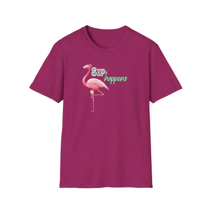 Sip Happens, Unisex Softstyle T-Shirt