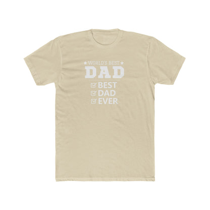 World's Best Dad Unisex Cotton Crew Tee – Perfect Father's Day Gift