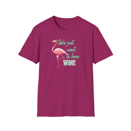 Girls just want to have wine, Unisex Softstyle T-Shirt