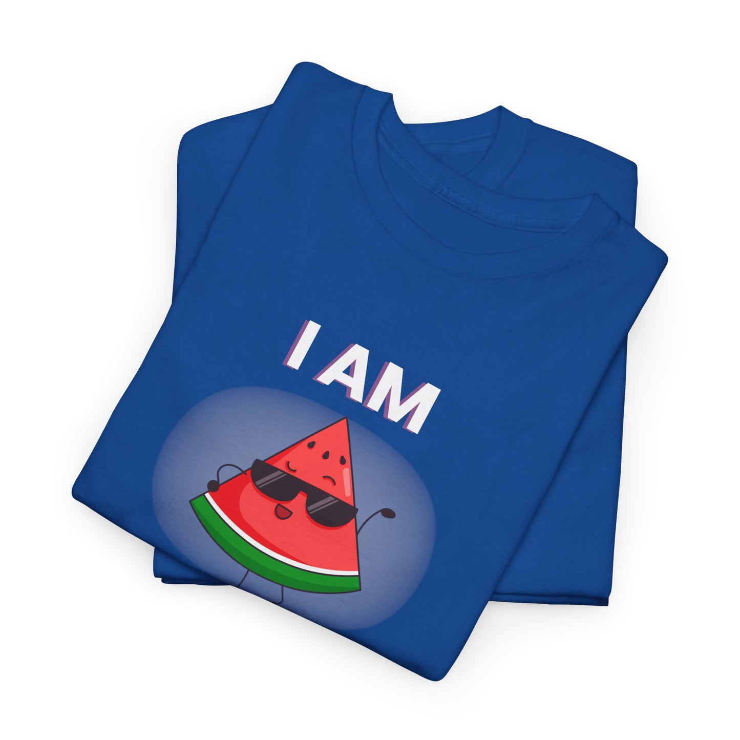 Funny Watermelon T-Shirt - I Am One in a Melon - Unisex Heavy Cotton Tee