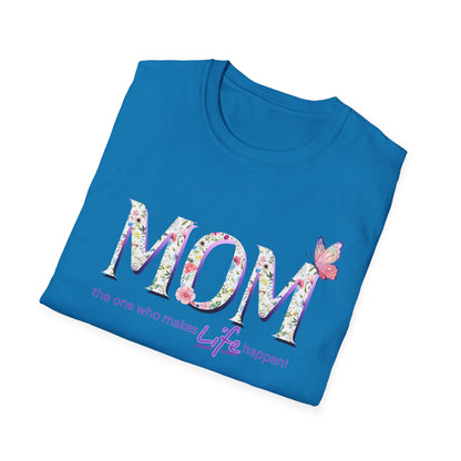 Floral Butterfly MOM T-Shirt - Perfect Gift for Mother's Day