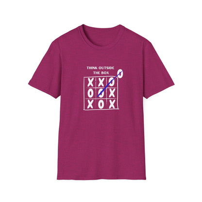 Think Outside the Box Unisex T-Shirt - Creative & Motivational Graphic Tee