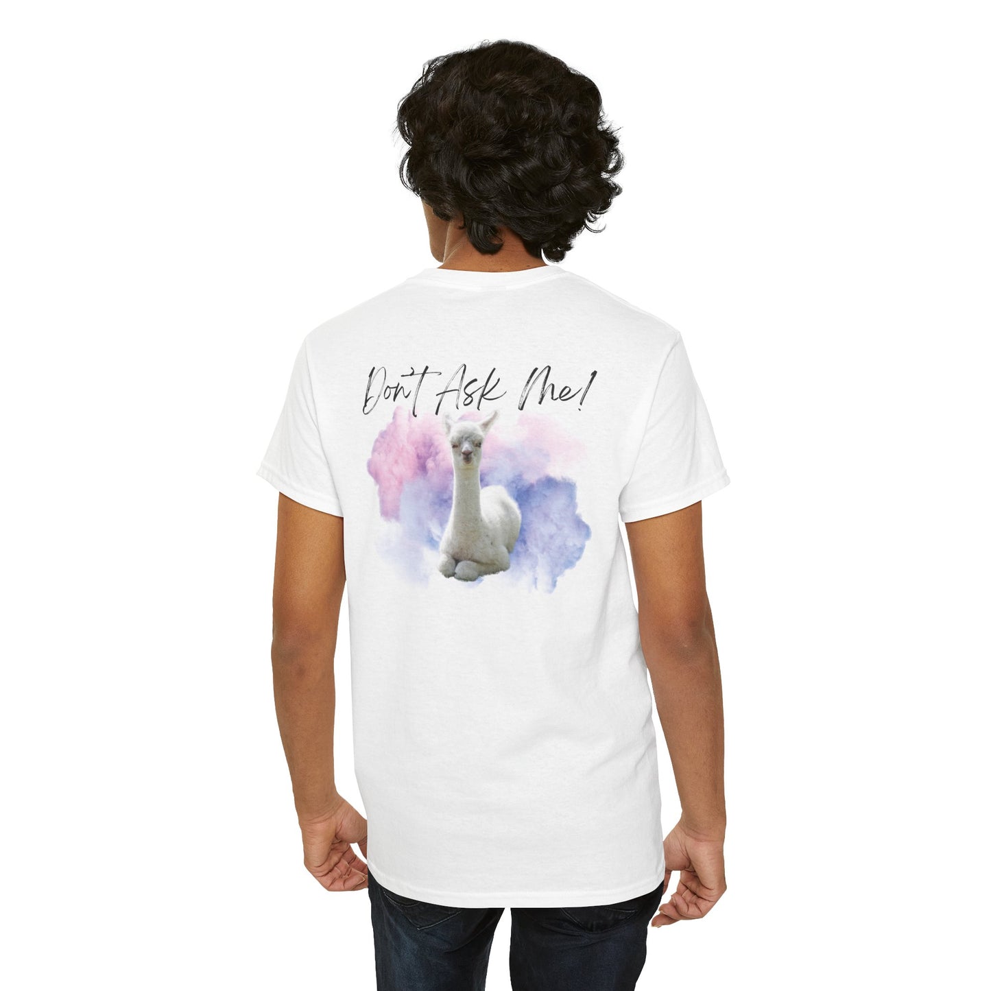 Funny Alpaca Tee, Unisex Cotton Shirt, Cute Animal Graphic Tee, Casual Wear, Gift for Animal Lovers, Birthday, Humor Apparel