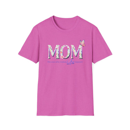 Floral Butterfly MOM T-Shirt - Perfect Gift for Mother's Day