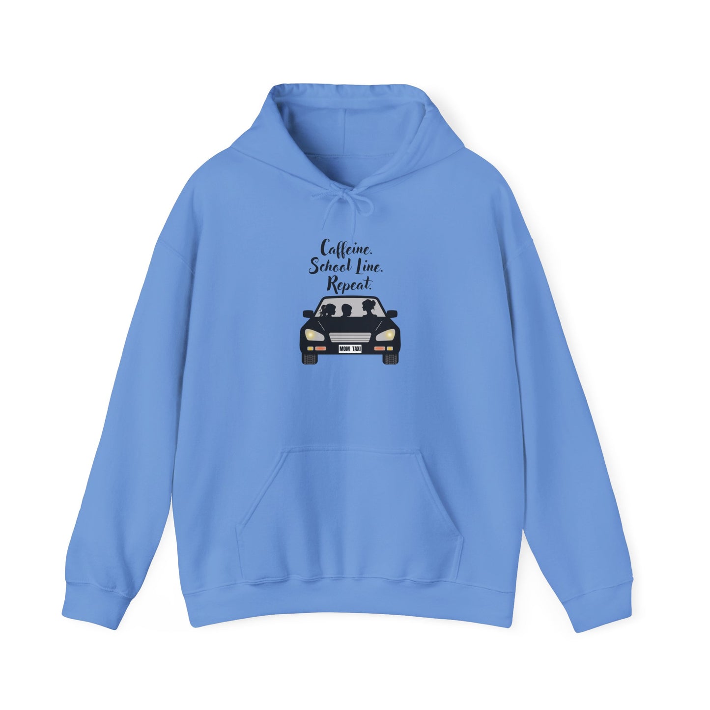 Caffeine, Car, Time Repeat Hoodie | Cozy Unisex Sweatshirt for Coffee Lovers