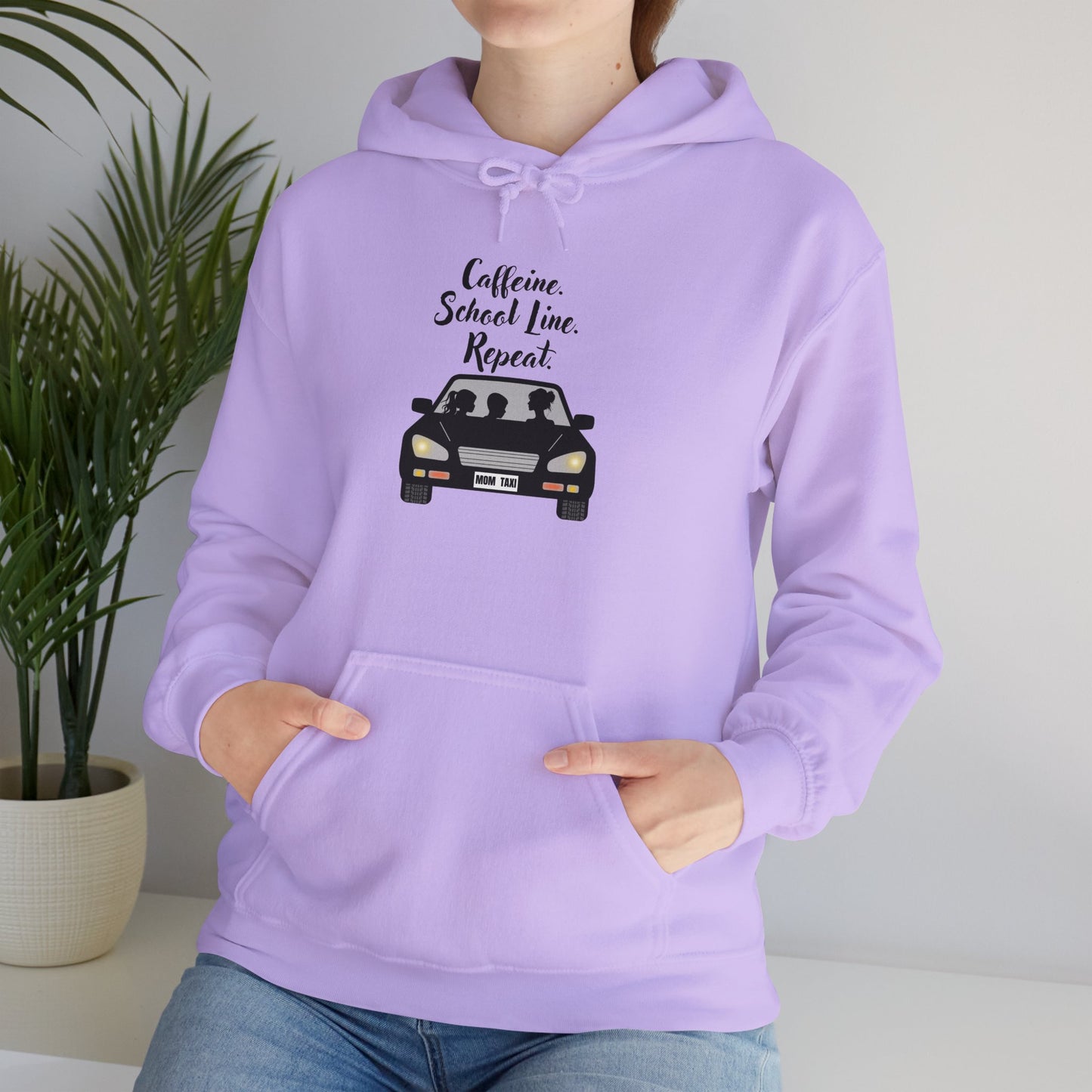Caffeine, Car, Time Repeat Hoodie | Cozy Unisex Sweatshirt for Coffee Lovers