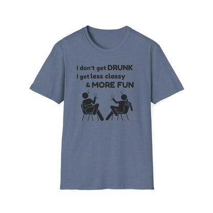 Less Classy More Fun, Unisex Softstyle T-Shirt